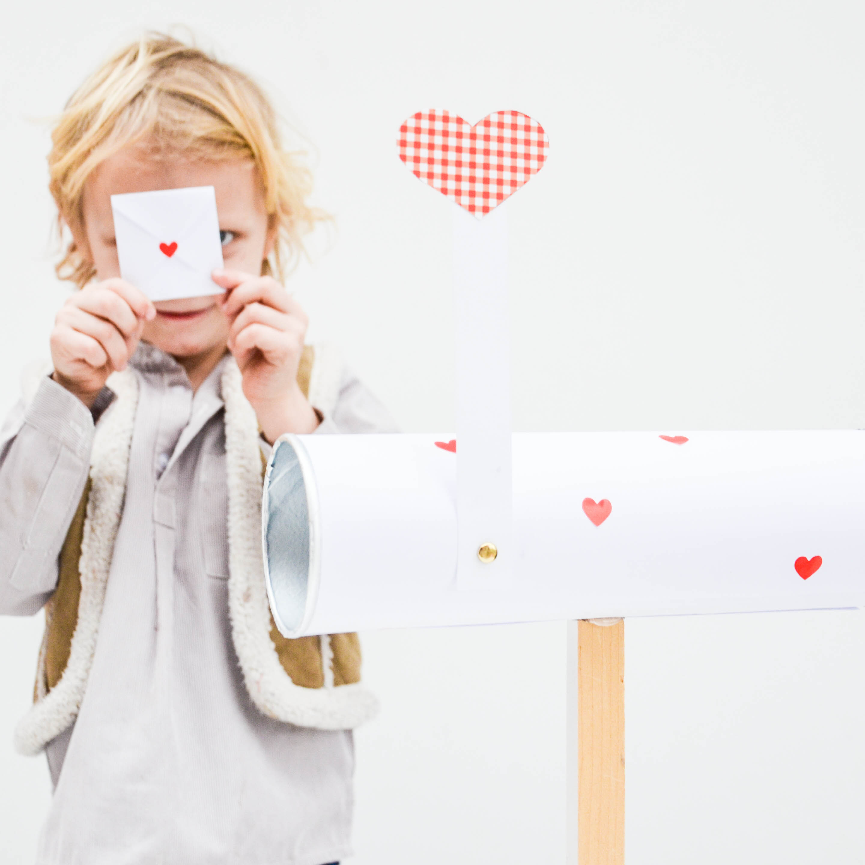 Valentinstag, Herzen, Kinderpost, Briefkasten basteln