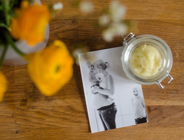 Mama Pflegende Babybauch Butter