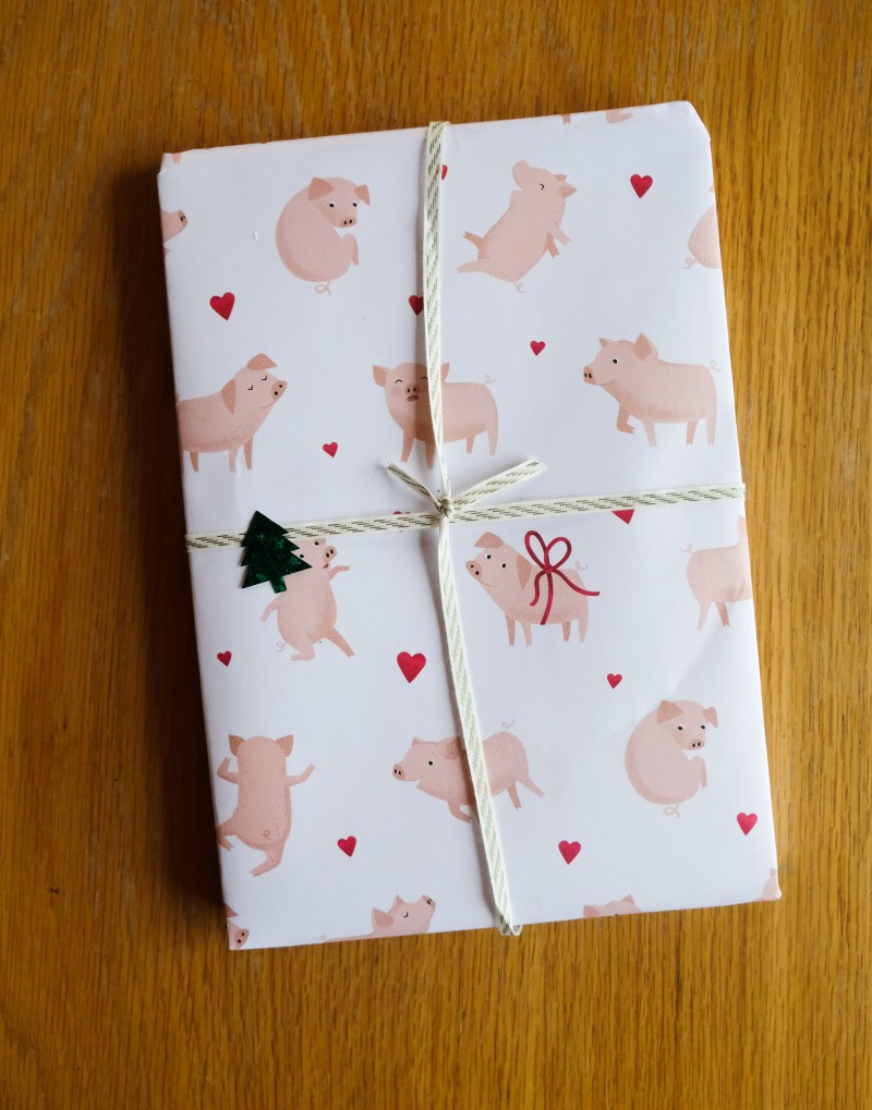 Schweinchen Geschenkpapier