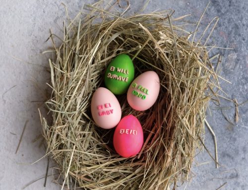 Knallbunte Statement Eier zu Ostern