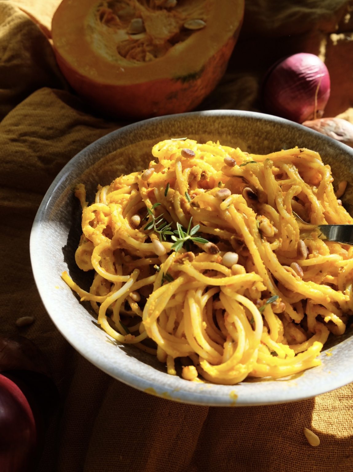 Kürbispasta, ganz cremig. Plus ein Date mit mir selbst - wasfürmich